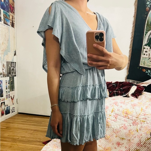 Free People Ruffle Mini Dress - Picture 5 of 6